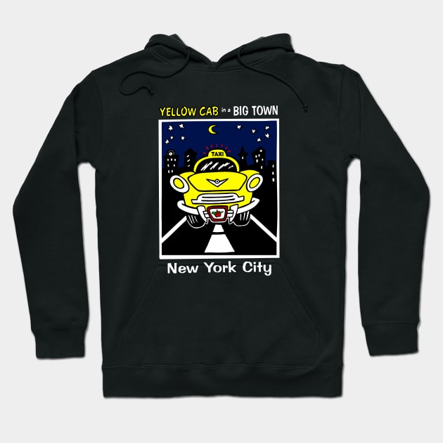 Yellow Cab New York Kids Souvenir T-shirt Hoodie by FireflyCreative